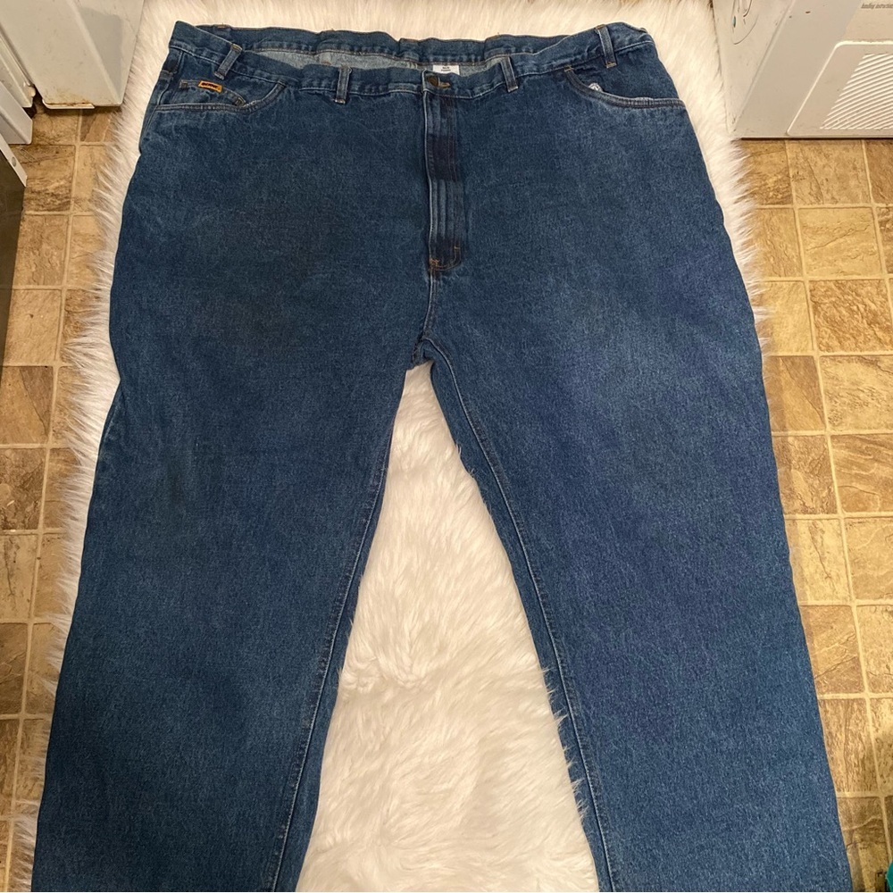 Berne Jeans Carpenter Mens Size 54X30 Blue Work Wear Cowboy Has Some‎ Flaws